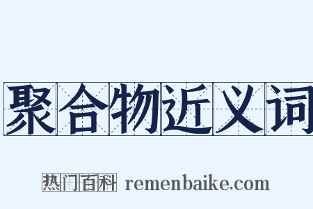 聚合物近义词是什么意思的图片